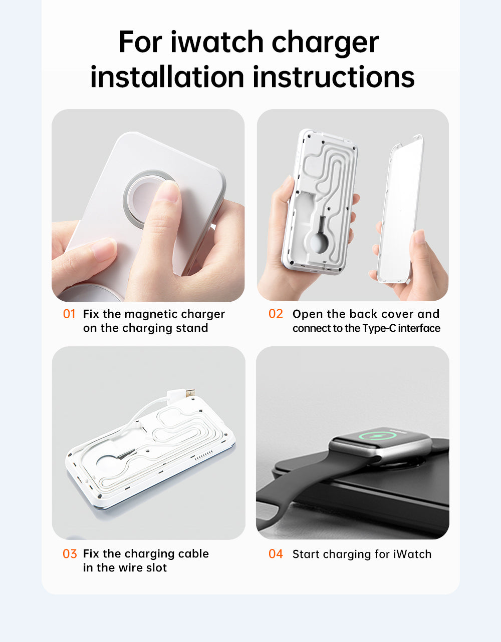 MCDODO 3 in 1 Foldable Magnetic Wireless Charging Stand 25W Max