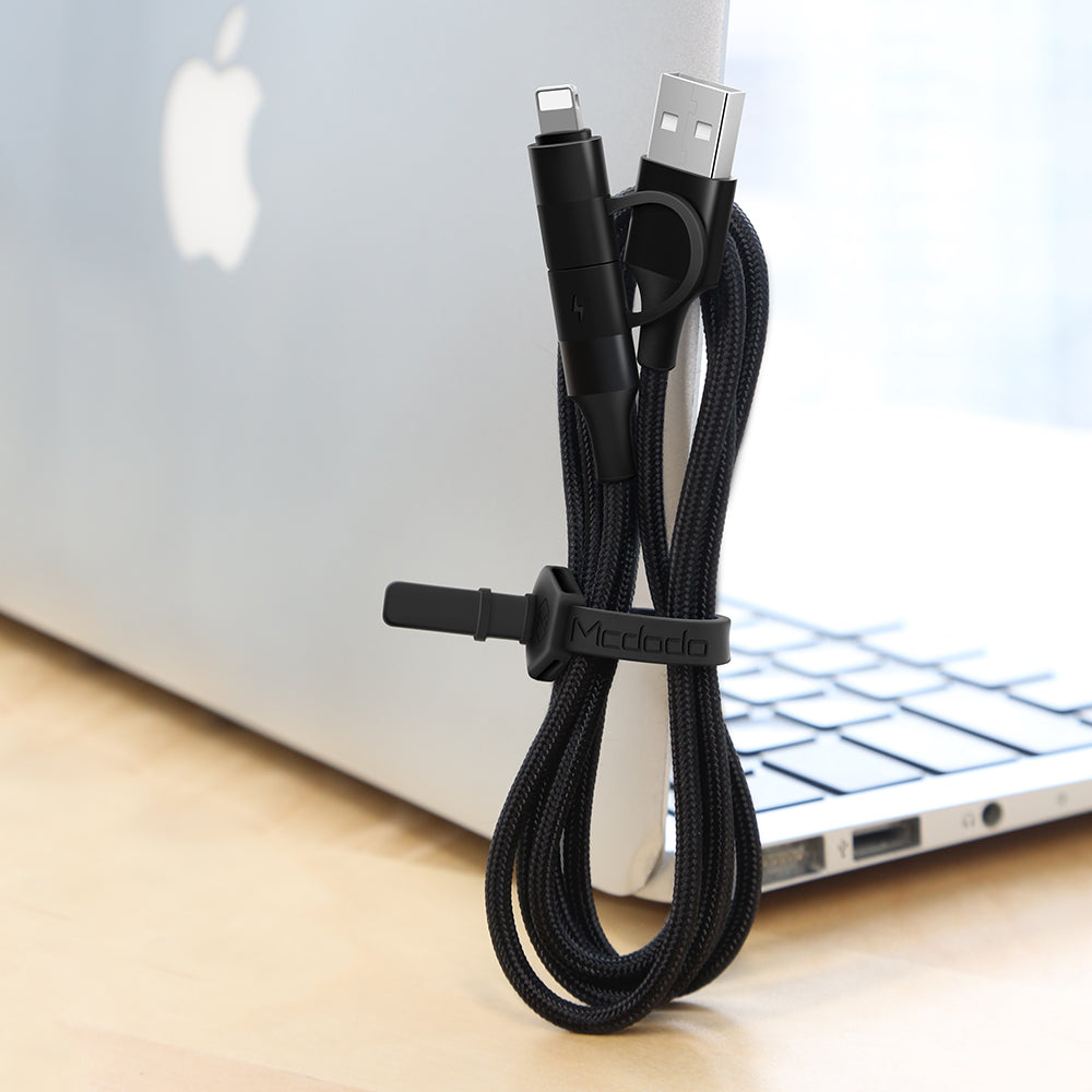 Mcdodo USB Cable 2 in 1 Type-C + lightning Fast Charging Cable For iPhone - CA6800