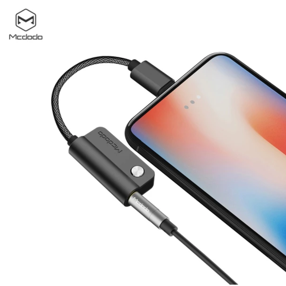 MCDODO Apple iPhone Charging Lightning + DC3.5MM Audio Device Jack Converter